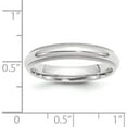 thumbnail image 3 of 14K White Gold 14Kw 4mm Milgrain Comfort Fit Band Size 7 Made In United States wmc040-7, 3 of 5