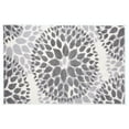 thumbnail image 1 of Tapis de Conception Moderne de Cercles Floraux 2' X 3' Gris, 1 of 1