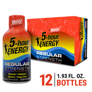 5-hour ENERGY® Shot, Regular Strength, Berry, 1.93 oz, 12 Count