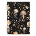 thumbnail image 2 of Haosy Gold Jellyfish and Flowers Notebooks 2 Pcs 1-subject Journal 60 Sheets A5 College Ruled Paper Detachable Ring 8.3"x5.7", 2 of 7