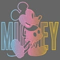 thumbnail image 2 of Girl's Mickey & Friends Mickey Neon Gradient  Graphic Tee Black Medium, 2 of 4
