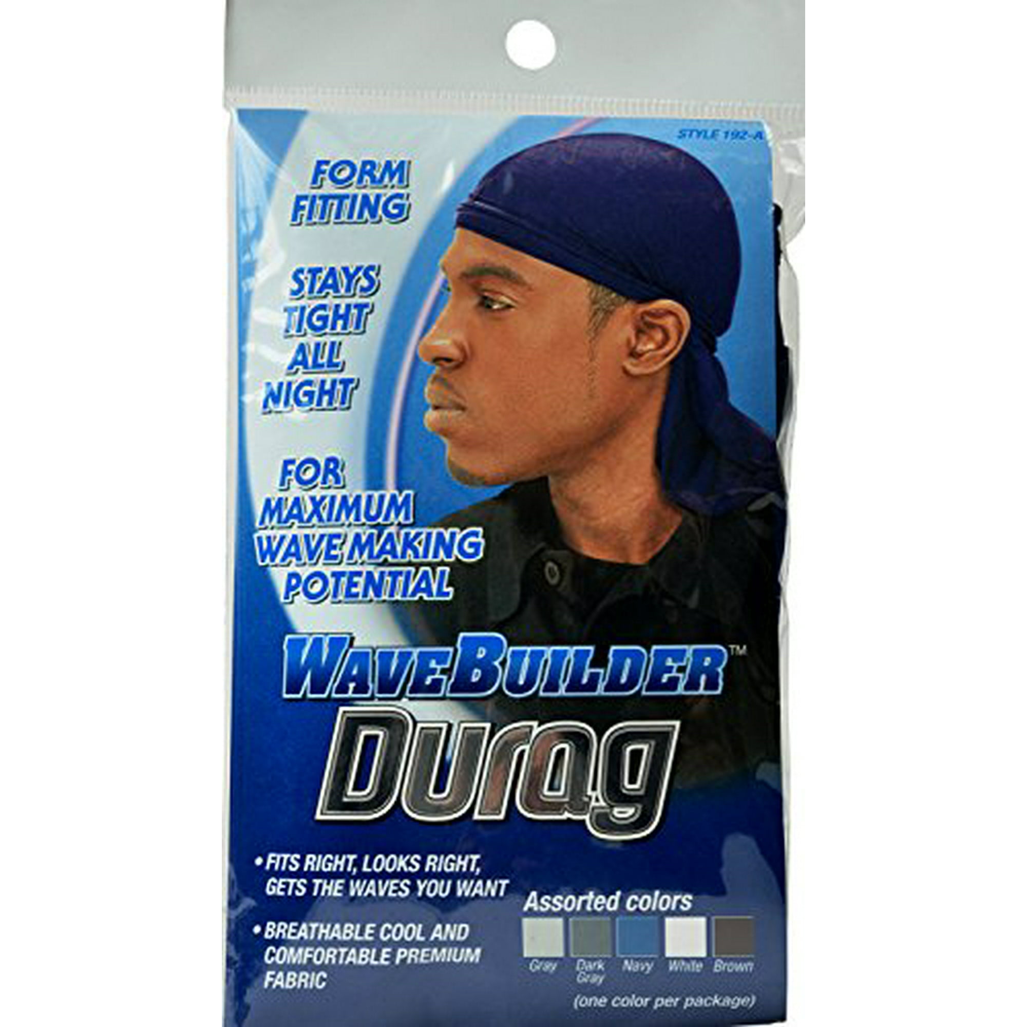 Wavebuilder Premium Stretch Durag for and Hair Waves, Assorted (Color May Vary) (192-A) | Walmart Canada