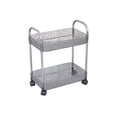 thumbnail image 6 of Rolling Storage Cart, Clear Acrylic Utility Carts with Wheels, Mobile Shelving Unit Bathroom Storage Trolley for Home Office,Clear,2 Tier, 6 of 6