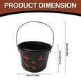 thumbnail image 4 of Tanxxt Promotion Halloween Pumpkin Bucket Plastic Jack O ' Candy Basket Trick or Halloween Bucket Plastic Candy Pumpkin Bucket with Handle Suitable for Halloween Party Supplies, 4 of 7