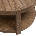 thumbnail image 6 of Liberty Furniture Broadmore Round Cocktail Table - Brown, 6 of 9
