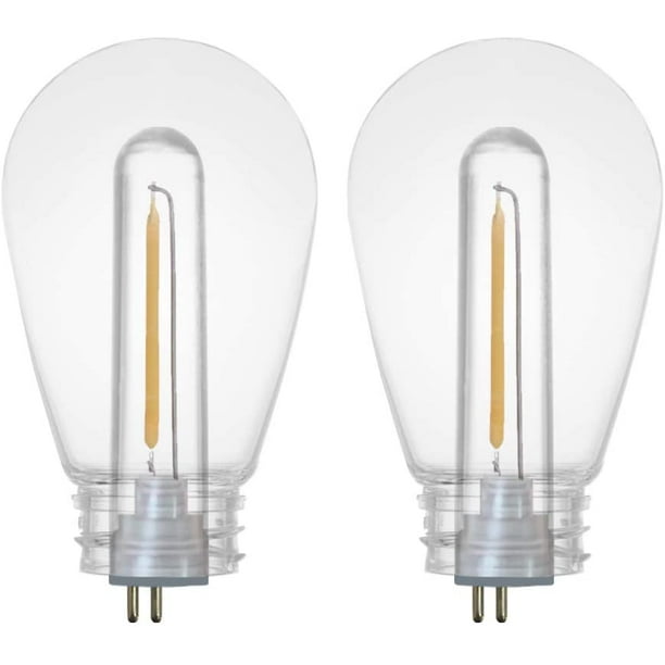 Sunthin Dimmable 1w Led Light Bulbs Warm White 3000k Shatterproof Vintage Filament Bulb Replacement For Outdoor String Lights 2 Pack Com Sunthin Dimmable 1w Led Light Bulbs, Warm White Led Outdoor Light Bulbs