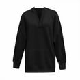 thumbnail image 4 of HGIEYS Womens Oversized V Neck Hoodies with Thumb Hole Pullover Sweatshirts Clothes Fall Fashion Outfits 2026, 4 of 4
