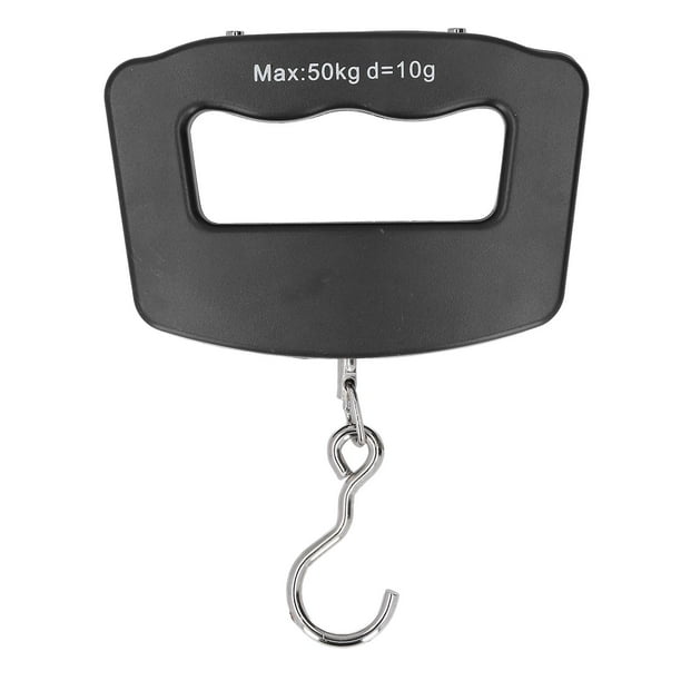 50kg Digital Hanging Scale with Hook, LCD Display, Unit Conversion, Electronic Hook Scale for Shopping, Fishing and Household