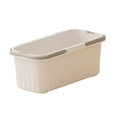 thumbnail image 2 of Cubo de limpieza para , contenedor de almacenamiento resistente que ahorra espacio, cesta de lavandería portátil, cubo de agua para jardinería, Blanco grisáceo, 2 of 8