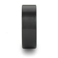 thumbnail image 2 of Brushed Finish Flat Carbide Black Tungsten Wedding Band (8mm), 2 of 4