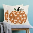 thumbnail image 3 of Fall Pumpkin Pillow Covers 20x20 Set of 2 Farmhouse Polka Dots Decorative Throw Pillow Outdoor Linen Square Autumn Thanksgiving Cushion Cover Decor for Home Couch Sofa, 3 of 6