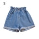 thumbnail image 3 of Sonducket Jeans Shorts Mujer Pantalones Sueltos de Pierna Ancha Chica Pantalones Cortos de Cintura Alta, M Prendas para la parte inferior del cuerpo Azul claro S Sonducket AP001607-01B, 3 of 6