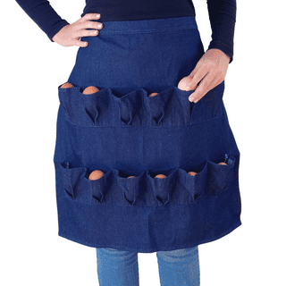 LSLJS Eggs Apron for Collecting Eggs Durable Tool Apron Eggs Collecting  Half Aprons for Women & Men Eggs Gathering Apron with Multiple Pockets Farm  Home Apron Clearance Under $10 Medium Size 