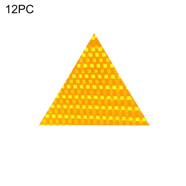 Opolski 12Pcs Car Vehicle Body Waterproof Reflective Warning Stickers Decoration Strip