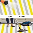 thumbnail image 5 of Yellow Stripe Outdoor Rug for Patio/Deck/Porch, Non-Slip Large Area Rug 5 x 7 Ft, Geometric Grey White Vertical Striped Indoor Outdoor Rugs Washable Area Rugs, Reversible Camping Rug Carpet Runner, 5 of 8