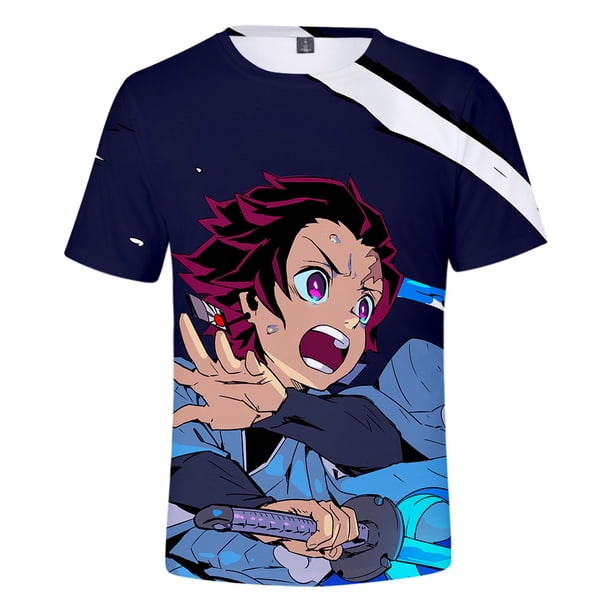 Anime Demon Slayer T Shirts Kids Youth 3D Printed Tanjirou Nezuko 