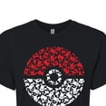 thumbnail image 3 of Pokémon - Pokeball Pikachu Pattern - Juniors Cropped Cotton Blend T-Shirt, 3 of 5