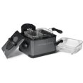 thumbnail image 1 of Complete Cuisine 4 Liter Electric Deep Fryer with 3 Fryer Baskets, Lid & Filter, 1 of 11