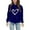 Dark Blue, variant on WAYUTE Sweatshirts for Girls Soft Lined Heart Print Graphic Hoodies Playful Pullover for Toddler Kids Child Casual Dailywear,Purple,Size 10-11 Y