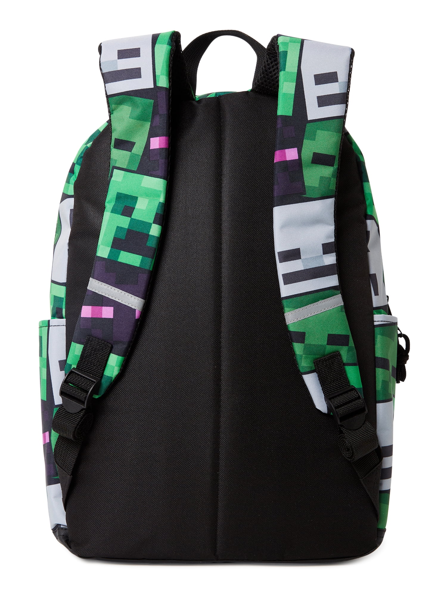 Minecraft Unisex Printed Backpack Green Multi-Color