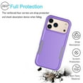 thumbnail image 4 of iPhone 17 Pro Max Case , 2 in 1 Phone Case for iPhone 17 Pro Max 6.9 inch ,Takfox Shockproof Protection Heavy Duty Armor Hard Plastic & Rubber Rugged Full Body Bumper Cover- Purple, 4 of 10