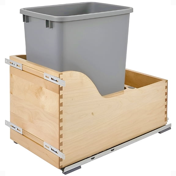 Rev-A-Shelf 4WCSC-1535DM-1 35-Quart Bottom Mount Pullout Waste Trash Container