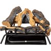 Barton 24inch Fireplace Log Grate Split Oak Wood Vented Natural