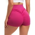 thumbnail image 1 of SAYFUT Butt Lifting Yoga Shorts for Women Tummy Control Leggings Textured Ruched Running Shorts Bottom, 1 of 7