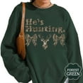 thumbnail image 3 of He is Hunting Bow Deer Camoflauge Bottomland Design Sweatshirt, Camo He's Hunting Bow Deer Sweater, Camo Hunting, Hunting Season Gift, 3 of 7