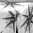 thumbnail image 4 of Compass Dog Crate Cover, Black and White Sketch Style Windrose Discovering New Places Nautical Elements, Easy to Use Pet Kennel Cover for Medium Large Dogs, 35" x 23" x 27", Black White, by Ambesonne, 4 of 6