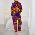 thumbnail image 5 of Junzan Skull Print Womens Pajama Sets,Long Sleeve Button Down For Women Pjs 2 Piece, 5 of 9