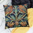 thumbnail image 2 of BANET Belgian Tapestry Pillow Covers Flower Asian Inspired Eurosham Pillow Rustic Decor 12x12in, 2 of 5