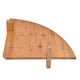 thumbnail image 4 of Estante De Esquina, Estante De Esquina De Madera De Bambú De Extremo Redondo Flotante Para Sala De Estar ANGGREK Round End Corner Shelf, 4 of 8