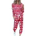 thumbnail image 2 of lcziwo Christmas Jogger Set Women,Sweatsuits for Women Set 2 Piece Long Sleeve Cute Christmas Printed Crewneck Pullover Tops and Drawstring Jogger Pants Workout Tracksuits 2023, 2 of 5