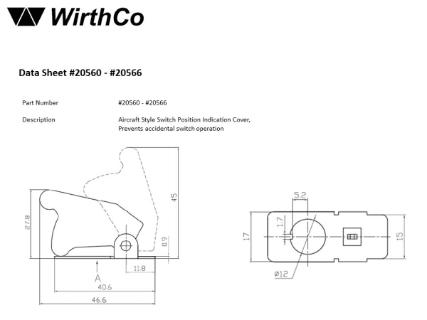 ARCRFT STYL SWTCH CVR RED