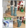 thumbnail image 4 of EBMORE Calcetines Pantuflas Difusos para Mujer, Cálidos para Invierno, Antideslizantes, Color Azul, 4 of 7