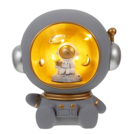

1Pc Christmas Gift Astronaut Design Saving Pot Resin Craft Night Light
