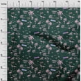 thumbnail image 3 of oneOone Silk Tabby Olive Green Fabric Beach Hawai Sewing Craft Projects Fabric Prints By Yard 42 Inch Wide, 3 of 4