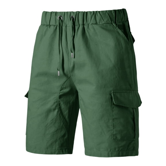 Trgacdwlo Men Cargo Shorts High Elastic Waist Lightweight Mens Athletic Shorts Summer Athletic Tennis Mens Gym Shorts with Pocket Green XL