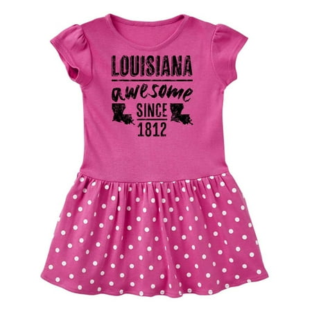 

Inktastic Louisiana Awesome Since 1812 Gift Baby Girl Dress