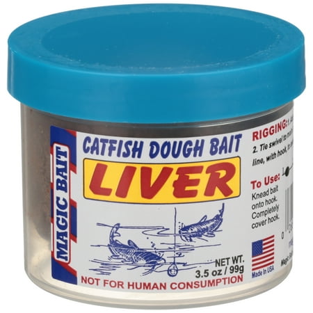 Magic Bait Liver Catfish Dough Bait 3.5 oz. Plastic
