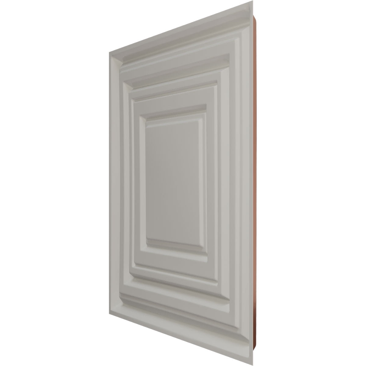 Ekena Millwork 19 5/8"W x 19 5/8"H Multiplex EnduraWall Decorative 3D Wall Panel, Bright Coat Copper (12-Pack for 32.04 Sq. Ft.)
