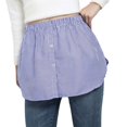 thumbnail image 1 of Unisex Adjustable Layering Fake Lower Sweep Set Skirt Half-Length Splitting A Version Hem Skirt Undershirt, 1 of 2