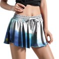 thumbnail image 1 of Gibobby Pantalon cortos yoga mujer Pantalones cortos para correr 2 en 1 para mujer(Azul,CH), 1 of 5