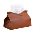 thumbnail image 2 of CSCHome Tissue Box Living Room Dining Room Solid Color Napkins Storage Box Waterproof and Moisture-Proof (Brown), 2 of 5