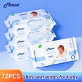 thumbnail image 2 of Mioszzi Baby Wipes, Thickened Extra Large, Purified Water, Alcohol-Free, Biodegradable, 4 Packs, 288 Count, 2 of 5