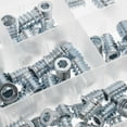 thumbnail image 4 of OULII Wood Threaded Insert Kit 100Pcs Zinc Plated Iron Bolt Fastener For Furniture, 4 of 8
