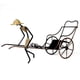 thumbnail image 2 of ZHAOCHENG Soporte para botellas de vino, estante para decoración de rickshaw, soporte para botellas de mesa, regalo único para botellas, regalo para el hogar, cocina, estante para vino, soporte para b, 2 of 5