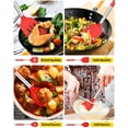 thumbnail image 3 of Juego de utensilios de cocina Bundlepro, silicona antiadherente, 4 piezas, 3 of 7