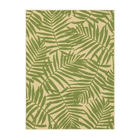 outdoor palm rug area indoor mainstays patio leaf 5x7 resistant walmart foliage fade moisture foot dialog displays option button additional